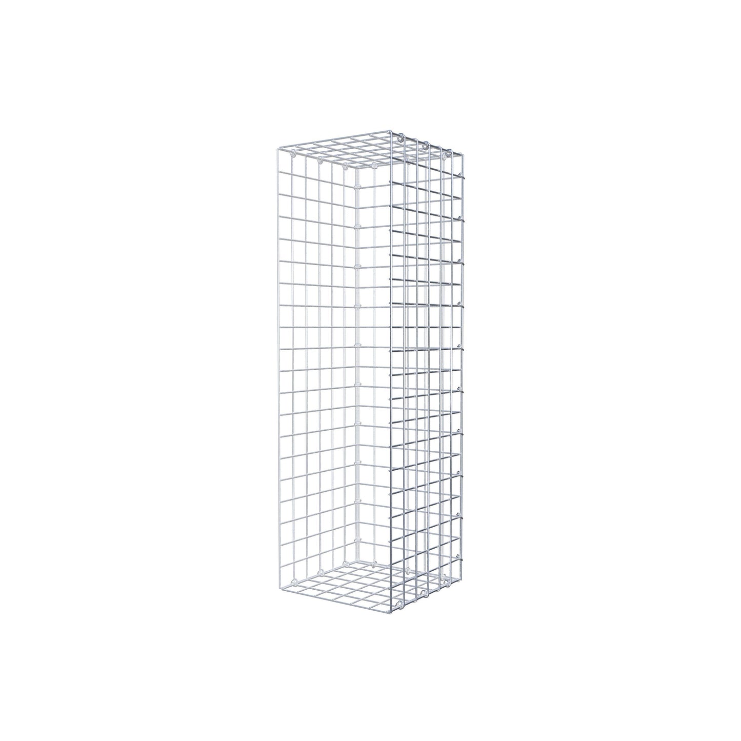 Monteret gabion type 2 100 cm x 30 cm x 30 cm (L x H x D), maskestørrelse 5 cm x 5 cm, C-ring
