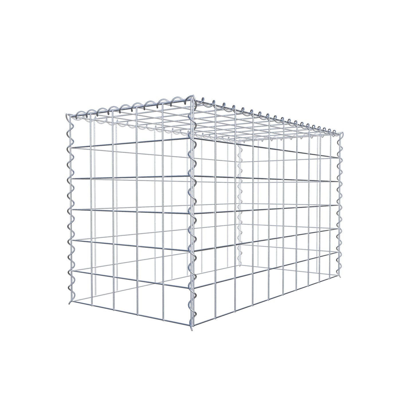 Gavión complementario tipo 3 100 cm x 60 cm x 50 cm (L x A x P), malla 10 cm x 10 cm, espiral