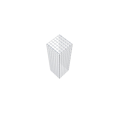 Gabião Tipo 4 100 cm x 30 cm x 30 cm (C x A x P), malhagem 5 cm x 5 cm, anel C