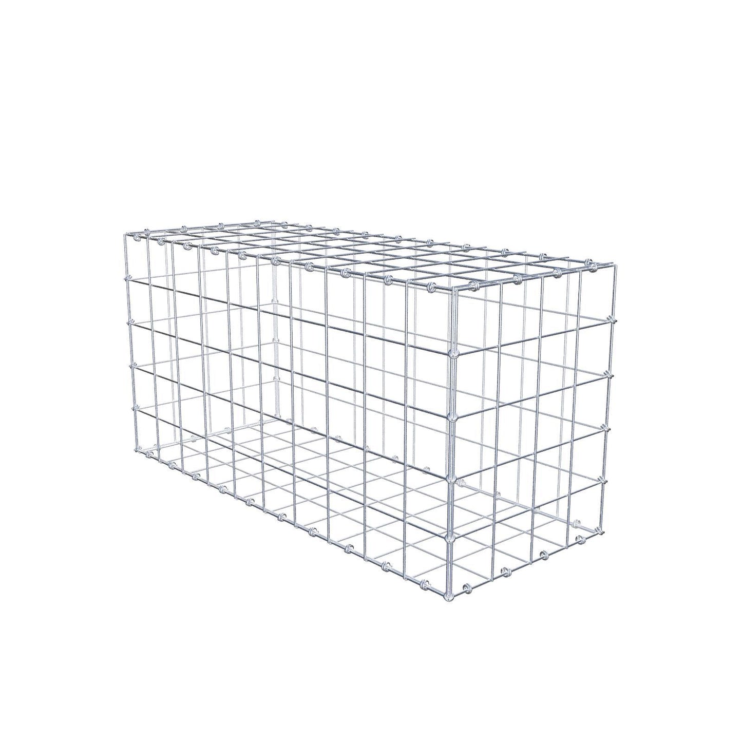Gabião 100 cm x 50 cm x 40 cm (C x A x P), malhagem 10 x 10 cm, anel espiral