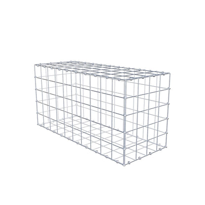 Gabião 100 cm x 50 cm x 40 cm (C x A x P), malhagem 10 x 10 cm, anel espiral