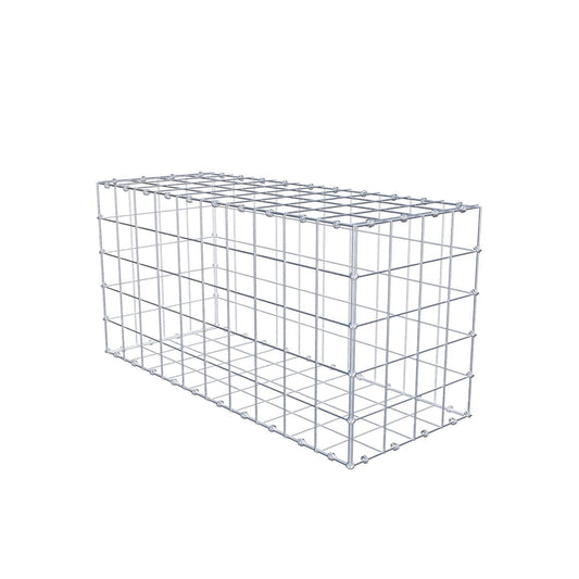 Gabião 100 cm x 50 cm x 40 cm (C x A x P), malhagem 10 x 10 cm, anel espiral