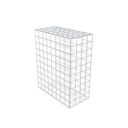 Monteret gabion type 2 100 cm x 80 cm x 40 cm (L x H x D), maskestørrelse 10 cm x 10 cm, C-ring