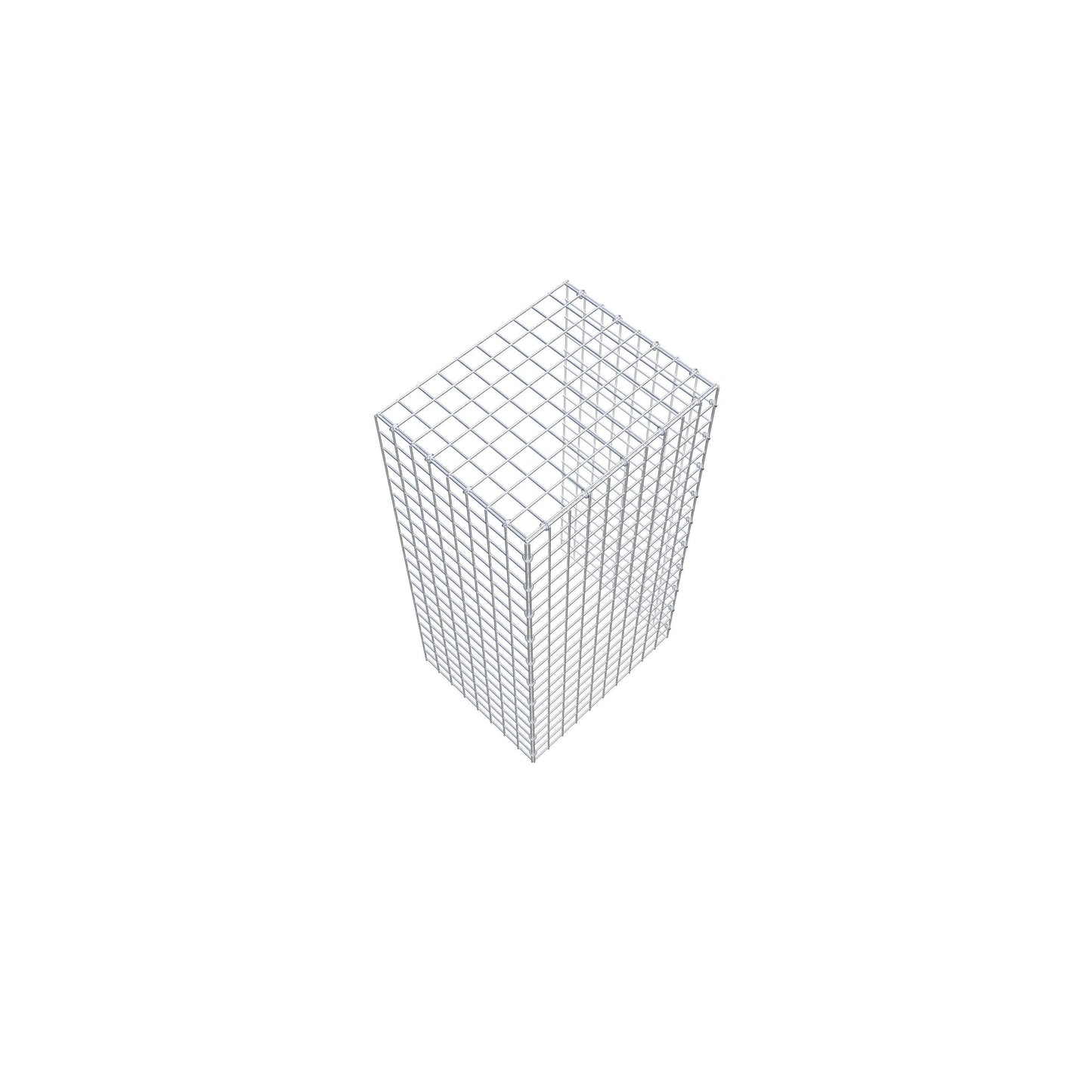Gabião Tipo 4 100 cm x 40 cm x 50 cm (C x A x P), malhagem 5 cm x 5 cm, anel C