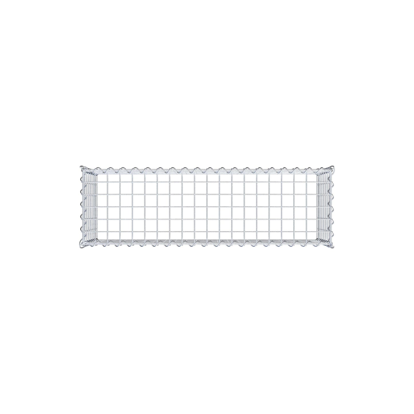 Opvokset gabion type 3 100 cm x 40 cm x 30 cm (L x H x D), maskestørrelse 5 cm x 5 cm, spiral