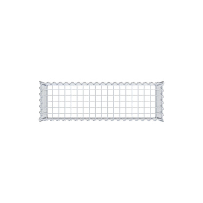 Opvokset gabion type 3 100 cm x 40 cm x 30 cm (L x H x D), maskestørrelse 5 cm x 5 cm, spiral