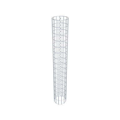 Colonna gabbionata rotonda 22 cm di diametro, 160 cm di altezza, maglia 5 cm x 10 cm