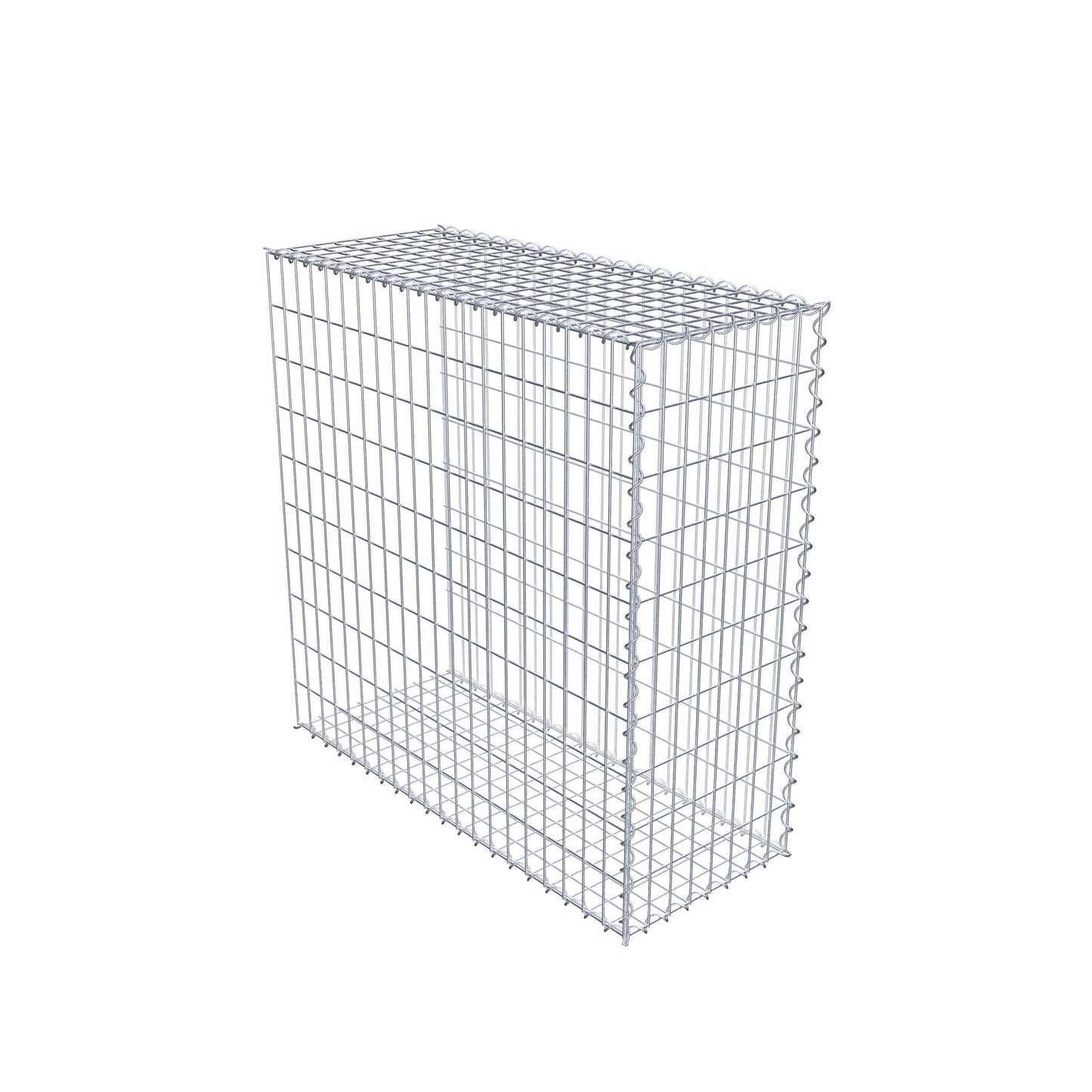 Gavión complementario tipo 2 100 cm x 100 cm x 40 cm (L x A x P), malla 5 cm x 10 cm, espiral