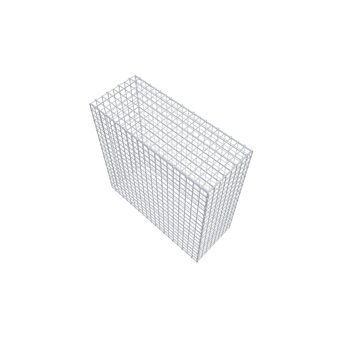 Gabião 100 cm x 100 cm x 40 cm (C x A x P), malhagem 5 cm x 5 cm, anel C