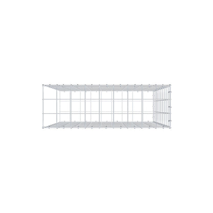 Monteret gabion type 2 100 cm x 90 cm x 30 cm (L x H x D), maskestørrelse 10 cm x 10 cm, C-ring