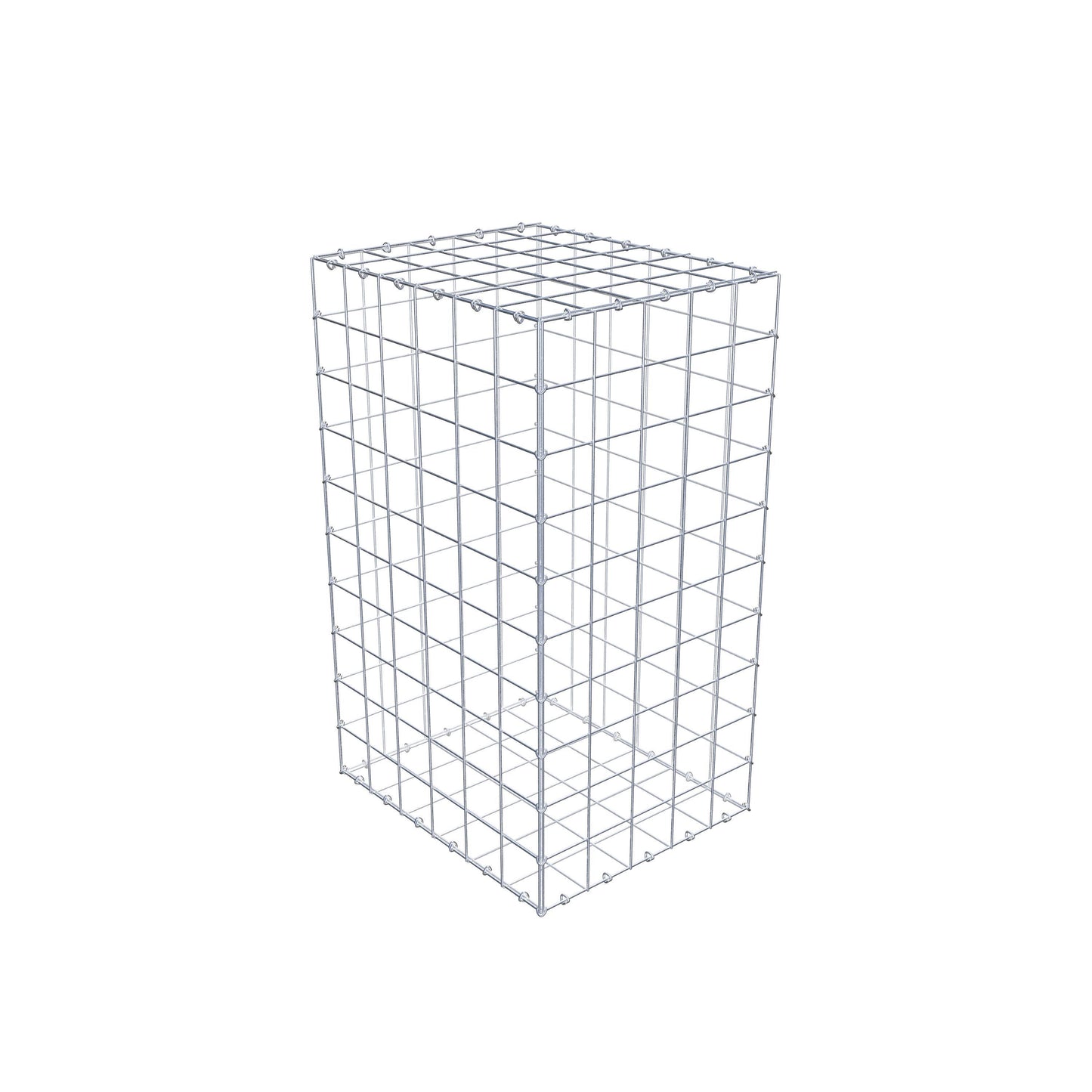 Gabião 100 cm x 60 cm x 50 cm (C x A x P), malhagem 10 cm x 10 cm, anel C