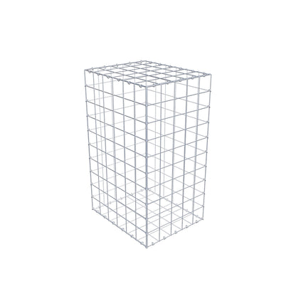 Gabião 100 cm x 60 cm x 50 cm (C x A x P), malhagem 10 cm x 10 cm, anel C