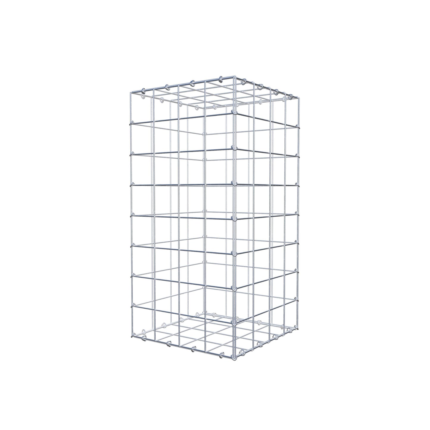 Gabião 80 cm x 40 cm x 40 cm (C x A x P), malhagem 10 cm x 10 cm, anel C