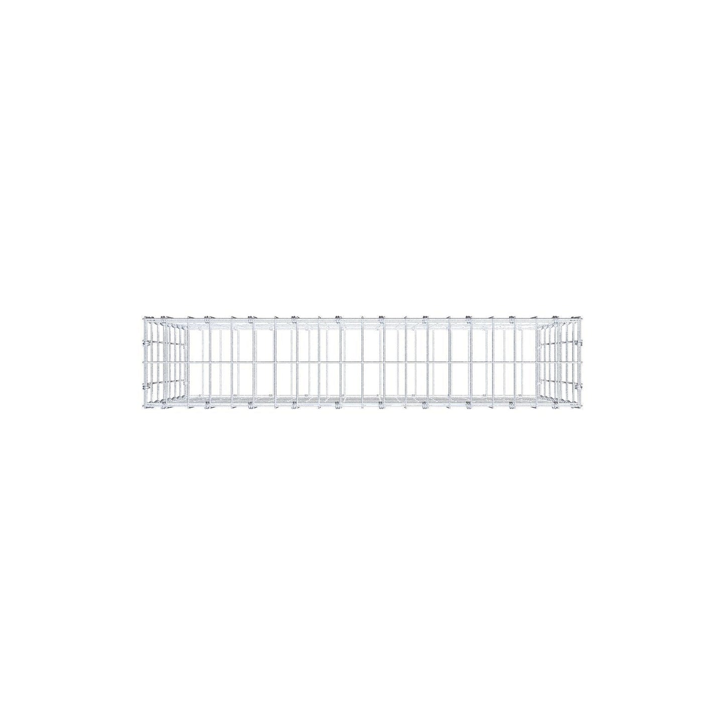 Gabião 100 cm x 70 cm x 20 cm (C x A x P), malhagem 5 x 10 cm, anel espiral