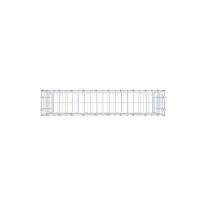 Gabião 100 cm x 70 cm x 20 cm (C x A x P), malhagem 5 x 10 cm, anel espiral