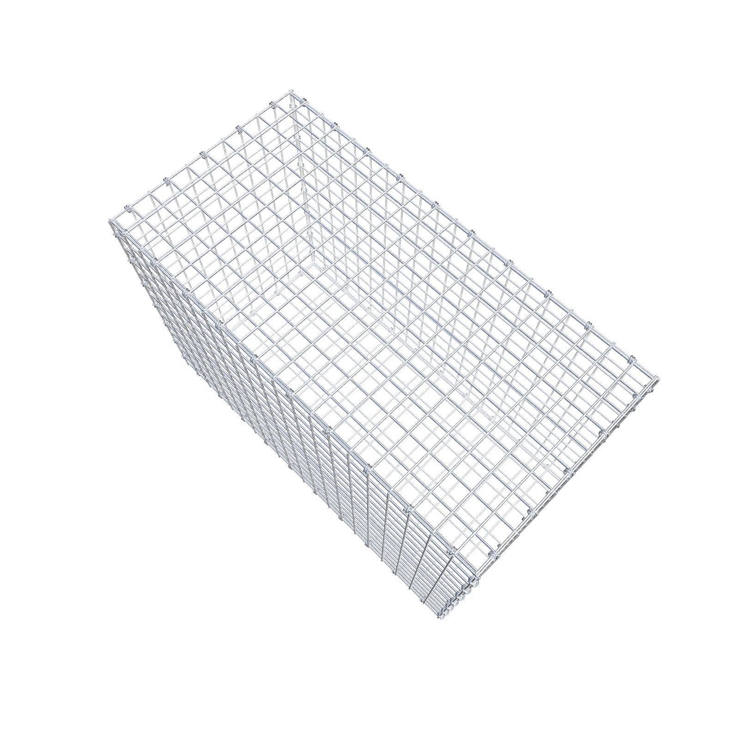 Gabião 100 cm x 70 cm x 50 cm (C x A x P), malhagem 5 x 5 cm, anel espiral