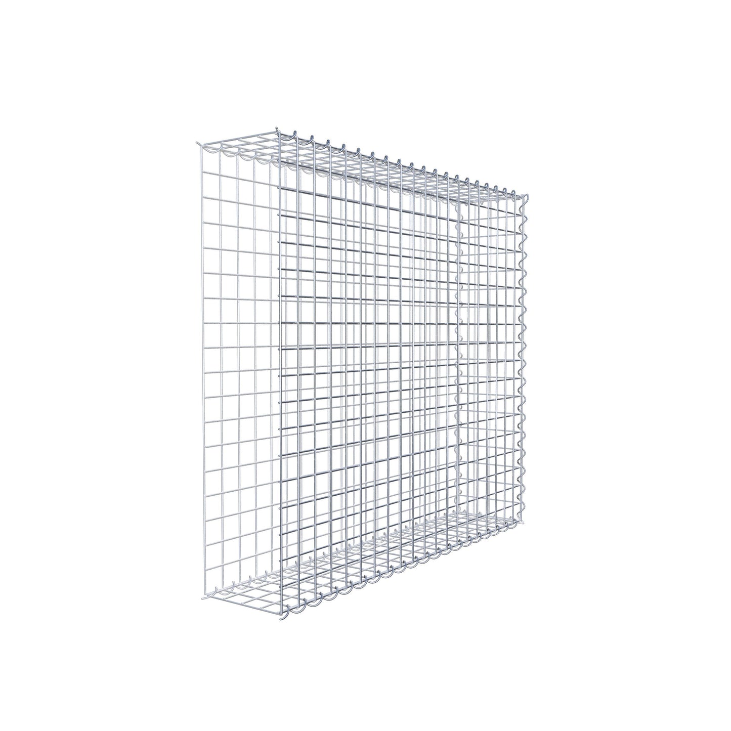 Gabião tipo 2 100 cm x 90 cm x 20 cm (C x A x P), malhagem 5 cm x 5 cm, espiral