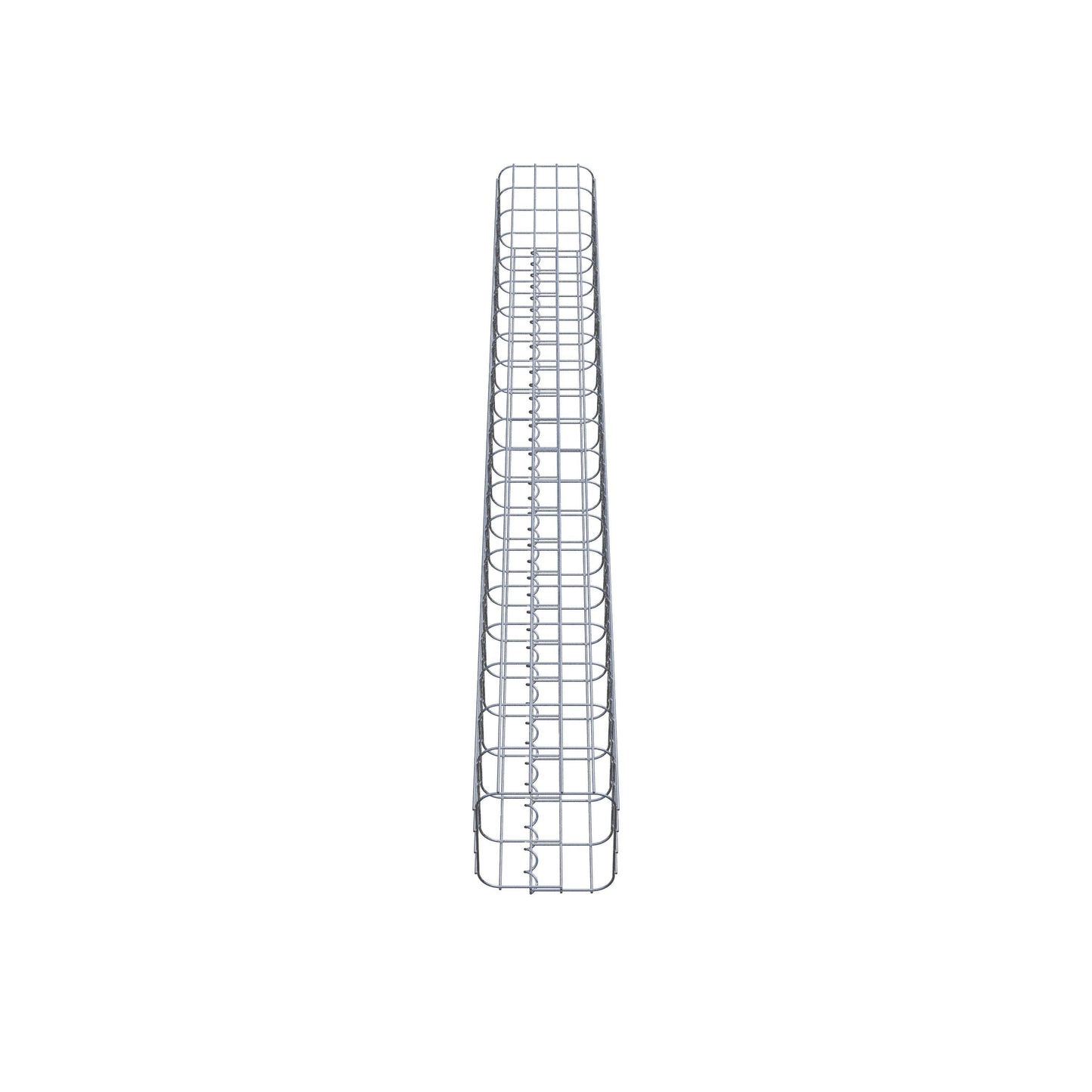 Gabionensäule eckig 22 cm x 22 cm, 200 cm Höhe, MW 5 cm x 10 cm
