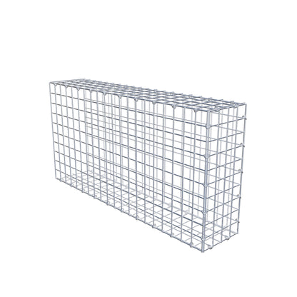 Gabbione fissabile tipo 2 100 cm x 50 cm x 20 cm (L x H x P), maglia 5 cm x 5 cm, anello a C