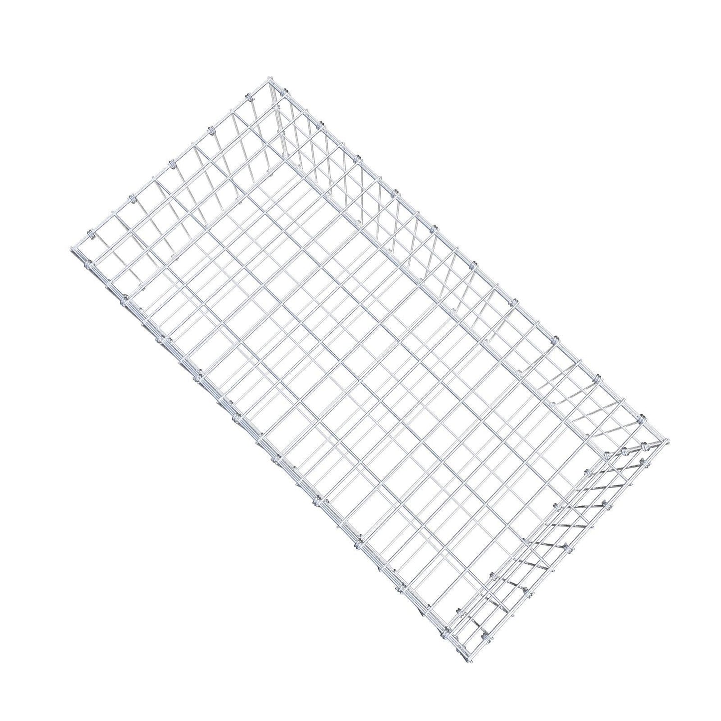 Gabião 100 cm x 30 cm x 50 cm (C x A x P), malhagem 5 x 10 cm, anel espiral