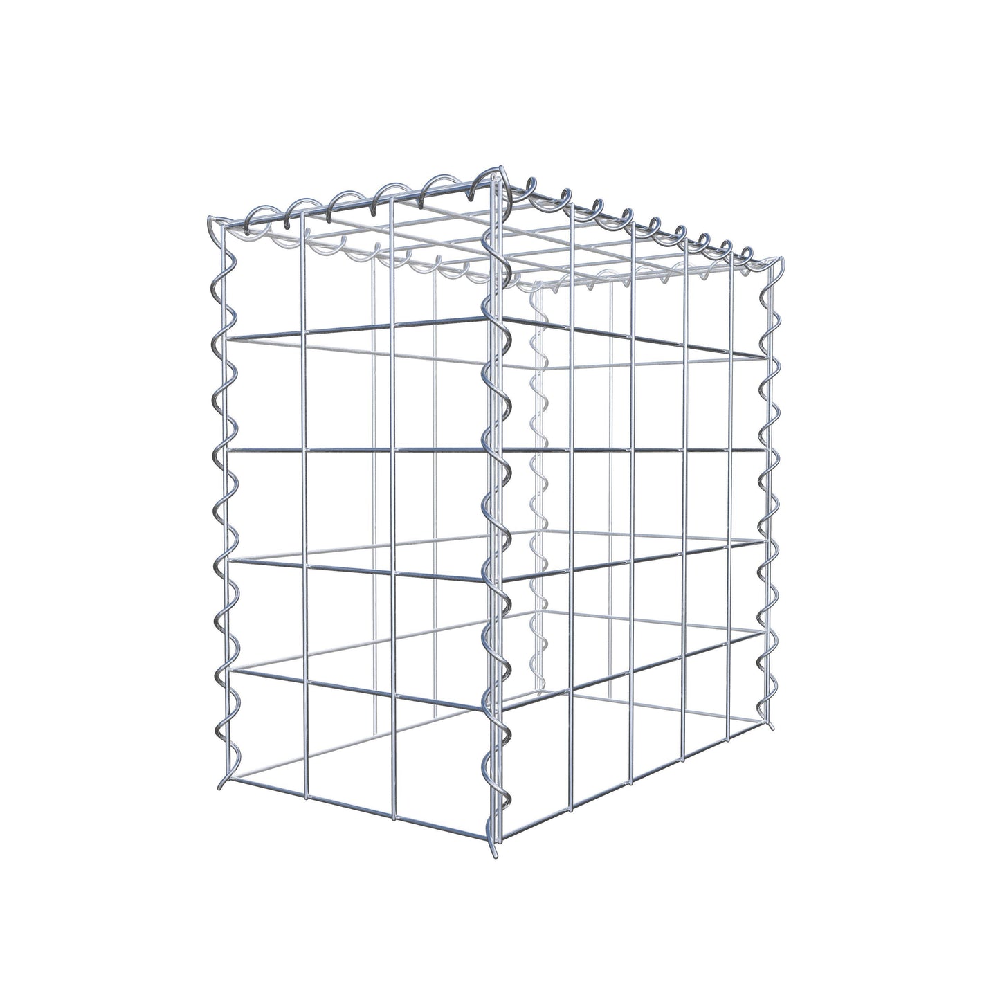 Gabião tipo 3 50 cm x 50 cm x 30 cm (C x A x P), malhagem 10 cm x 10 cm, espiral