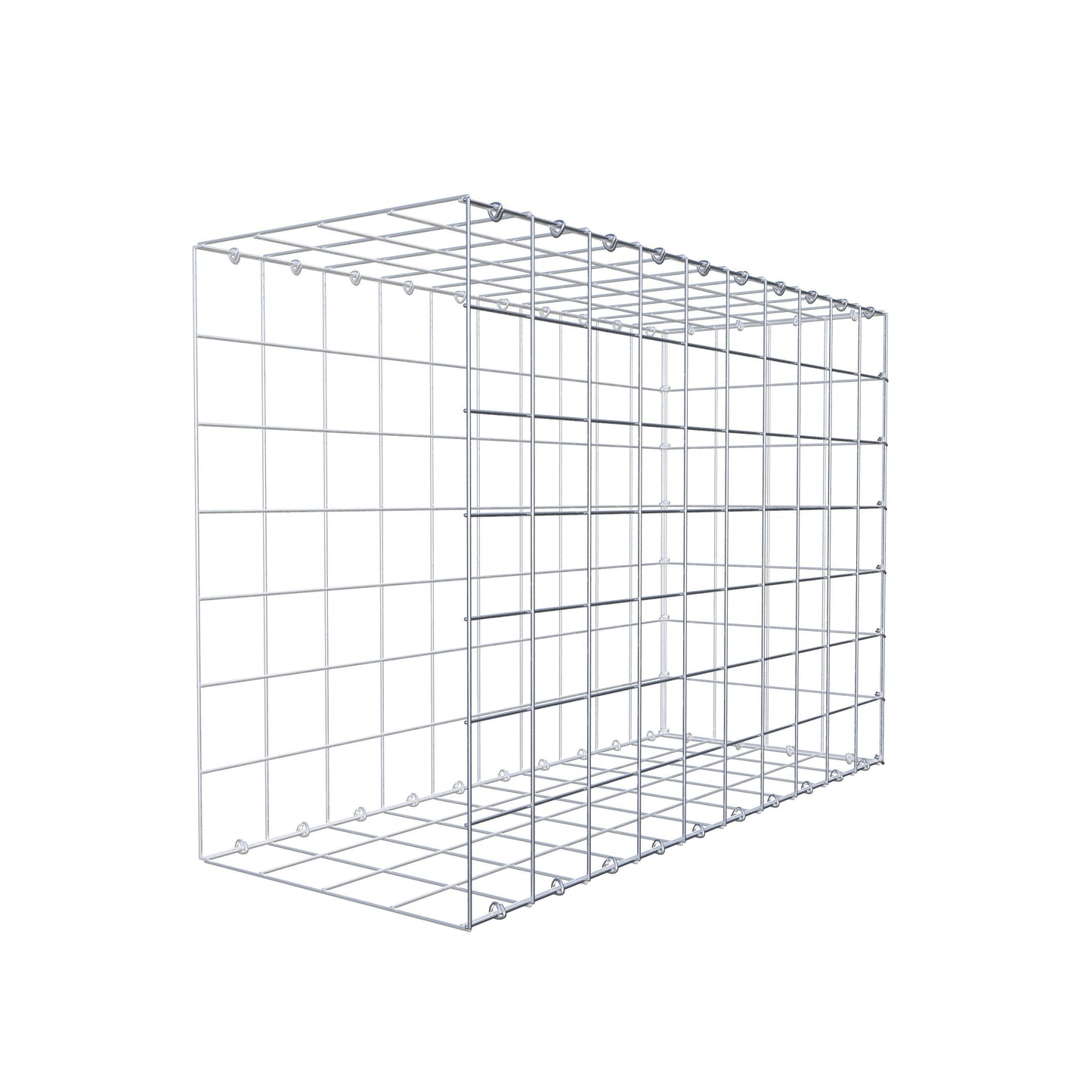 Anbaugabione Typ 2 100 cm x 70 cm x 40 cm (L x H x T), Maschenweite 10 cm x 10 cm, C-Ring
