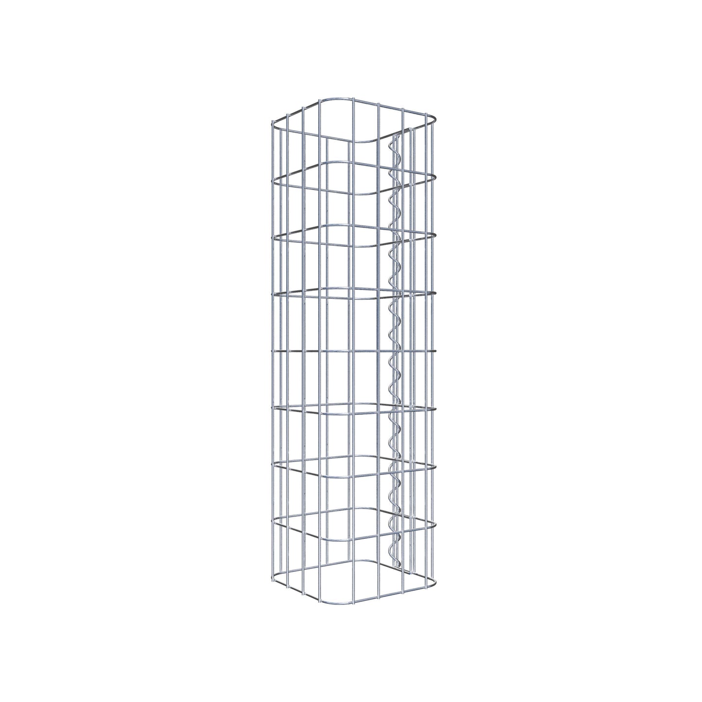 Gabion column square 22 cm x 22 cm, 80 cm height, MW 5 cm x 10 cm