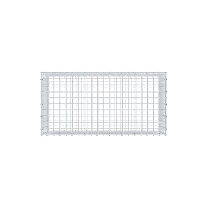 Gabione 100 cm x 40 cm x 50 cm (L x H x T), Maschenweite 5 cm x 5 cm, C-Ring