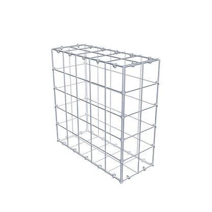 Gabion 50 cm x 50 cm x 20 cm (L x H x D), mesh size 10 cm x 10 cm, C-ring