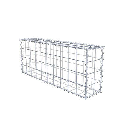 Gabião 100 cm x 40 cm x 20 cm (C x A x P), malhagem 10 cm x 10 cm, espiral