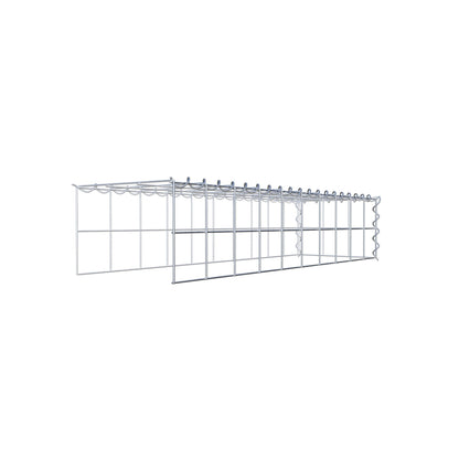 Extra gabion typ 4 100 cm x 20 cm x 30 cm (L x H x D), maskstorlek 10 cm x 10 cm, spiral