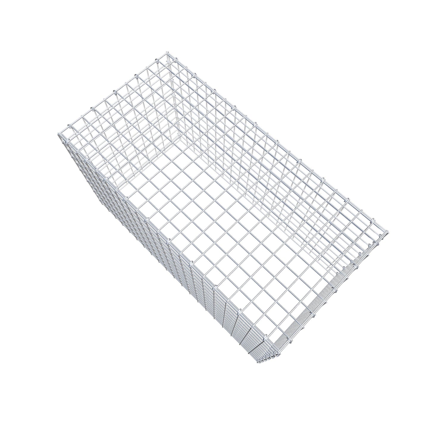 Gabbione aggiuntivo di tipo 3 100 cm x 60 cm x 50 cm (L x H x P), maglia 5 cm x 5 cm, anello a C