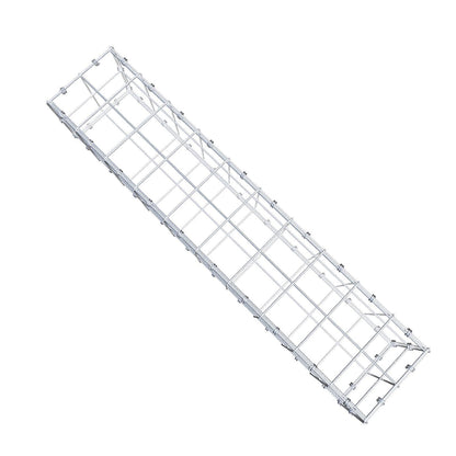 Gabione 100 cm x 20 cm x 20 cm (L x H x T), Maschenweite 10 x 10 cm, Spiralring
