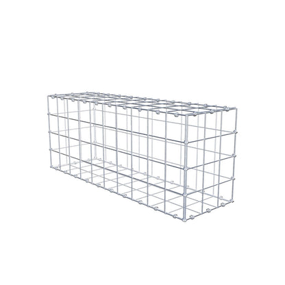 Gabione 100 cm x 40 cm x 30 cm (L x H x T), Maschenweite 10 x 10 cm, Spiralring