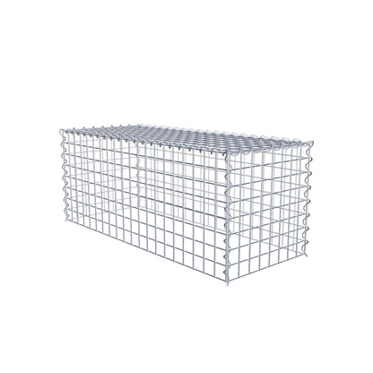 Gabião Tipo 3 100 cm x 40 cm x 40 cm (C x A x P), malhagem 5 cm x 5 cm, espiral