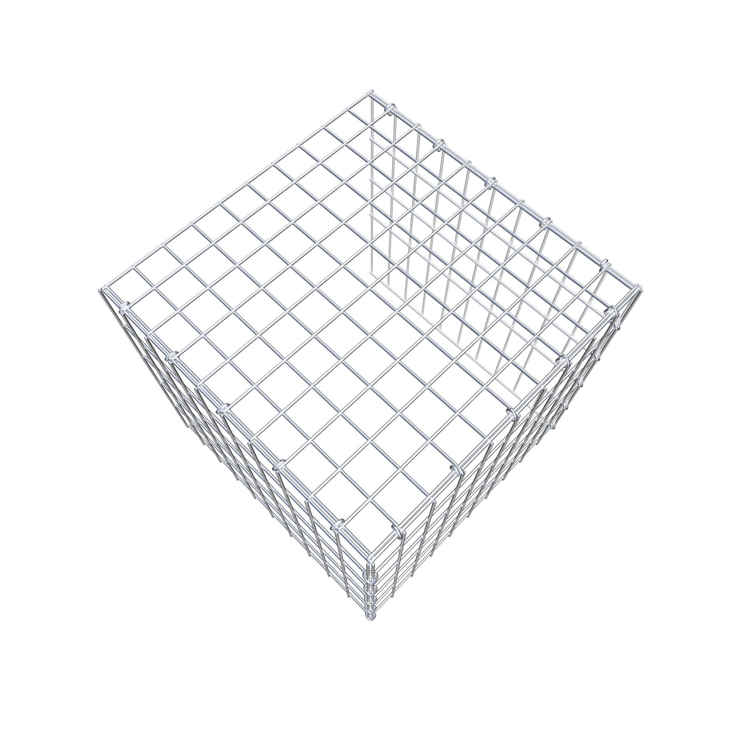 Gavión adicional tipo 4 50 cm x 50 cm x 50 cm (L x A x P), malla 5 cm x 10 cm, anillo en C