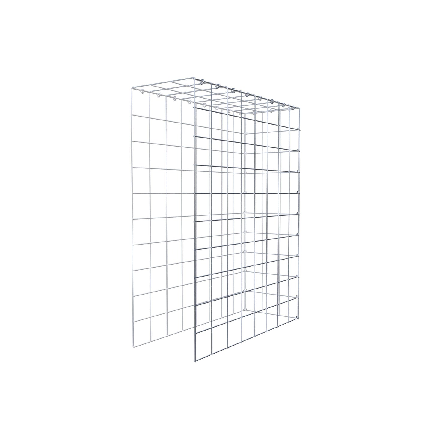 Gabião Tipo 4 100 cm x 80 cm x 30 cm (C x A x P), malhagem 10 cm x 10 cm, anel C