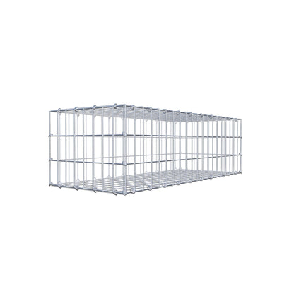 Gabion 100 cm x 30 cm x 40 cm (L x H x P), mailles 5 cm x 10 cm, anneau en C