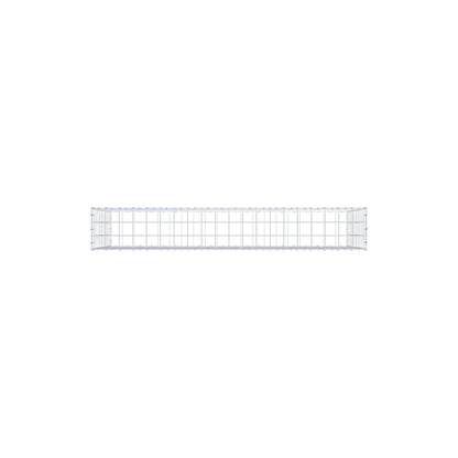 Gabião 200 cm x 100 cm x 30 cm (C x A x P), malhagem 10 cm x 10 cm, anel C