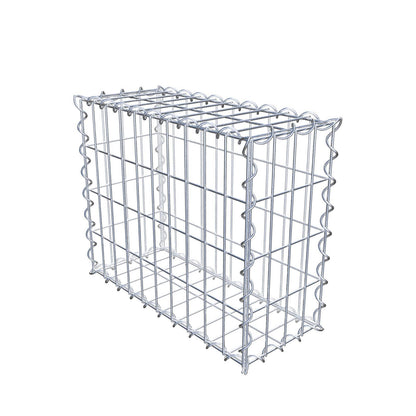 Schanskorf 50 cm x 40 cm x 20 cm (L x H x D), maaswijdte 5 cm x 10 cm, spiraalvormig