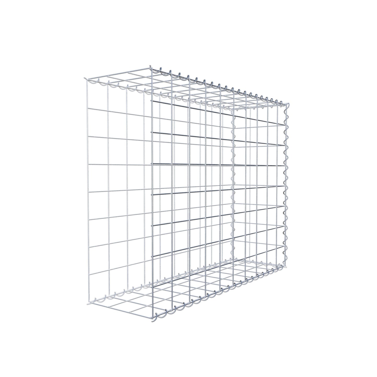 Gabião tipo 2 100 cm x 80 cm x 30 cm (C x A x P), malhagem 10 cm x 10 cm, espiral