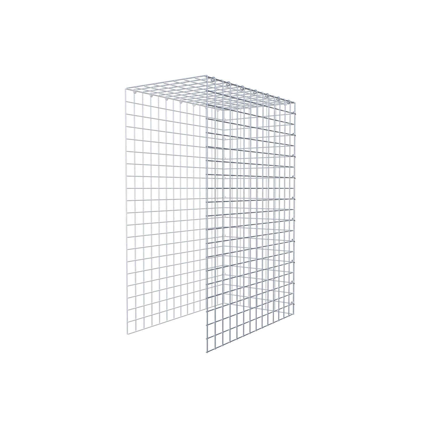 Gabião Tipo 4 100 cm x 70 cm x 40 cm (C x A x P), malhagem 5 cm x 5 cm, anel C