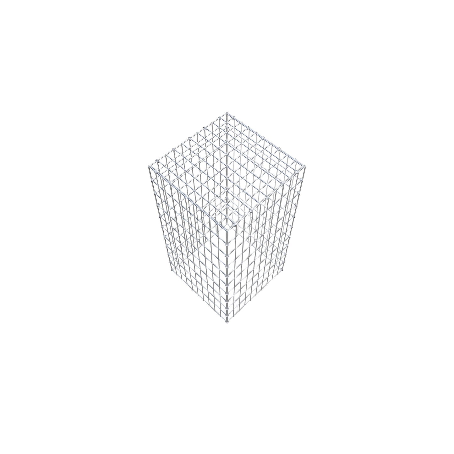 Monteret gabion type 3 100 cm x 50 cm x 50 cm (L x H x D), maskestørrelse 5 cm x 10 cm, C-ring