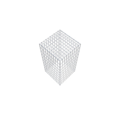 Monteret gabion type 3 100 cm x 50 cm x 50 cm (L x H x D), maskestørrelse 5 cm x 10 cm, C-ring