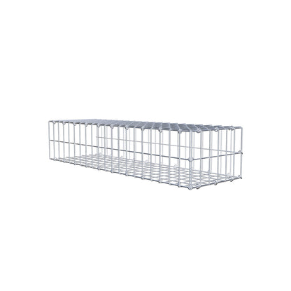 Anbaugabione Typ 2 100 cm x 20 cm x 30 cm, Maschenweite 5 cm x 10 cm, C-Ring