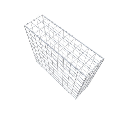 Gabião 100 cm x 90 cm x 30 cm (C x A x P), malhagem 10 cm x 10 cm, anel C