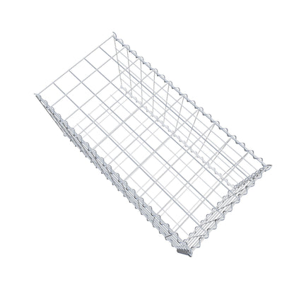 Opvokset gabion type 2 100 cm x 50 cm x 50 cm (L x H x D), maskestørrelse 10 cm x 10 cm, spiral