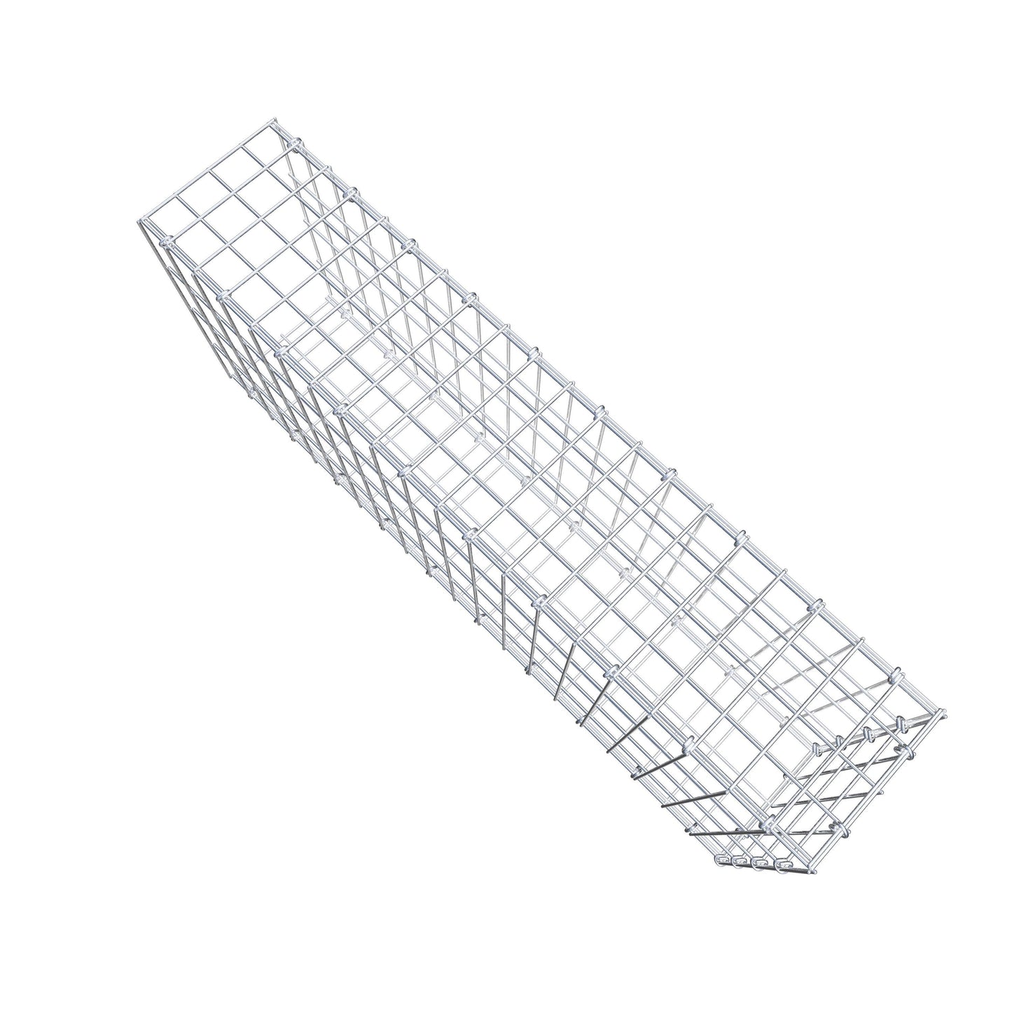 Monteret gabion type 2 100 cm x 40 cm x 20 cm, maskestørrelse 5 cm x 10 cm, C-ring