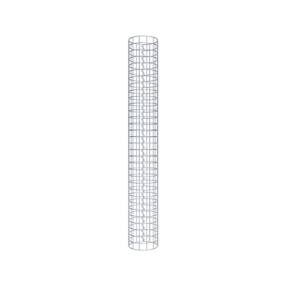 Colonne de gabion ronde 22 cm de diamètre, 160 cm de hauteur, maille 5 cm x 5 cm