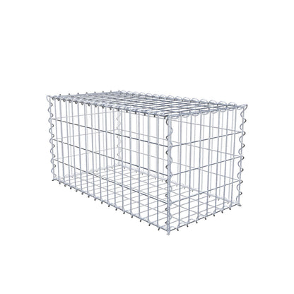 Gabião 80 cm x 40 cm x 40 cm (C x A x P), malhagem 5 cm x 10 cm, espiral